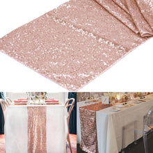 Load image into Gallery viewer, 1pcs 30x275cm 30x180cm Gold Rose Gold  Sequin Table Runner for Party Table Cloth Weddings Decoration Table Runners for Home