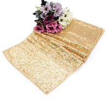 Load image into Gallery viewer, 1pcs 30x275cm 30x180cm Gold Rose Gold  Sequin Table Runner for Party Table Cloth Weddings Decoration Table Runners for Home
