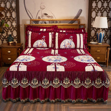 Load image into Gallery viewer, High Grade Luxury Soft Bed Skirt Winter Plush Thick Quilted Bed Cover Skirt King Queen Pad Bedspread Not Including Pillowcase
